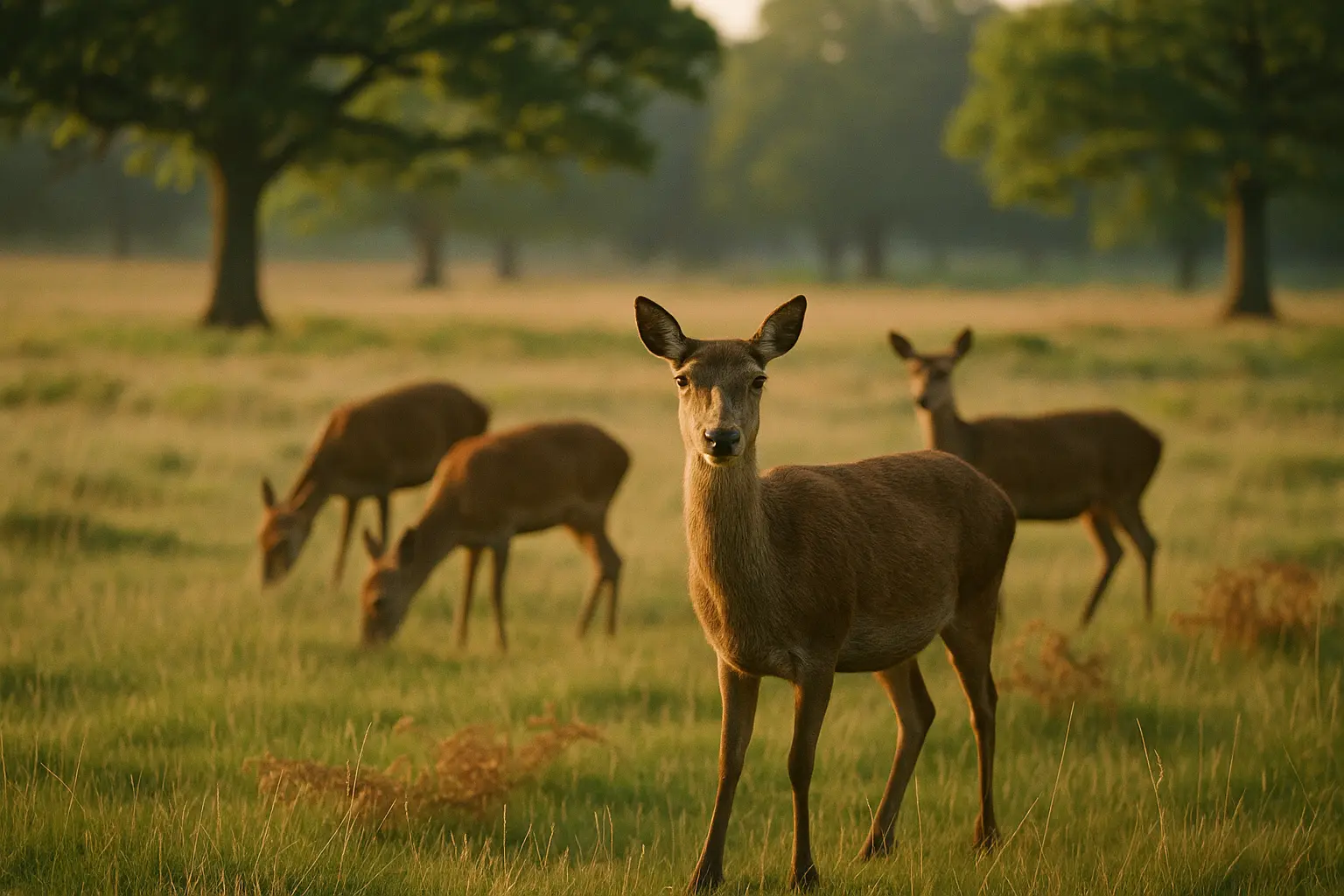 The deer you passed, kept at a respectful distance