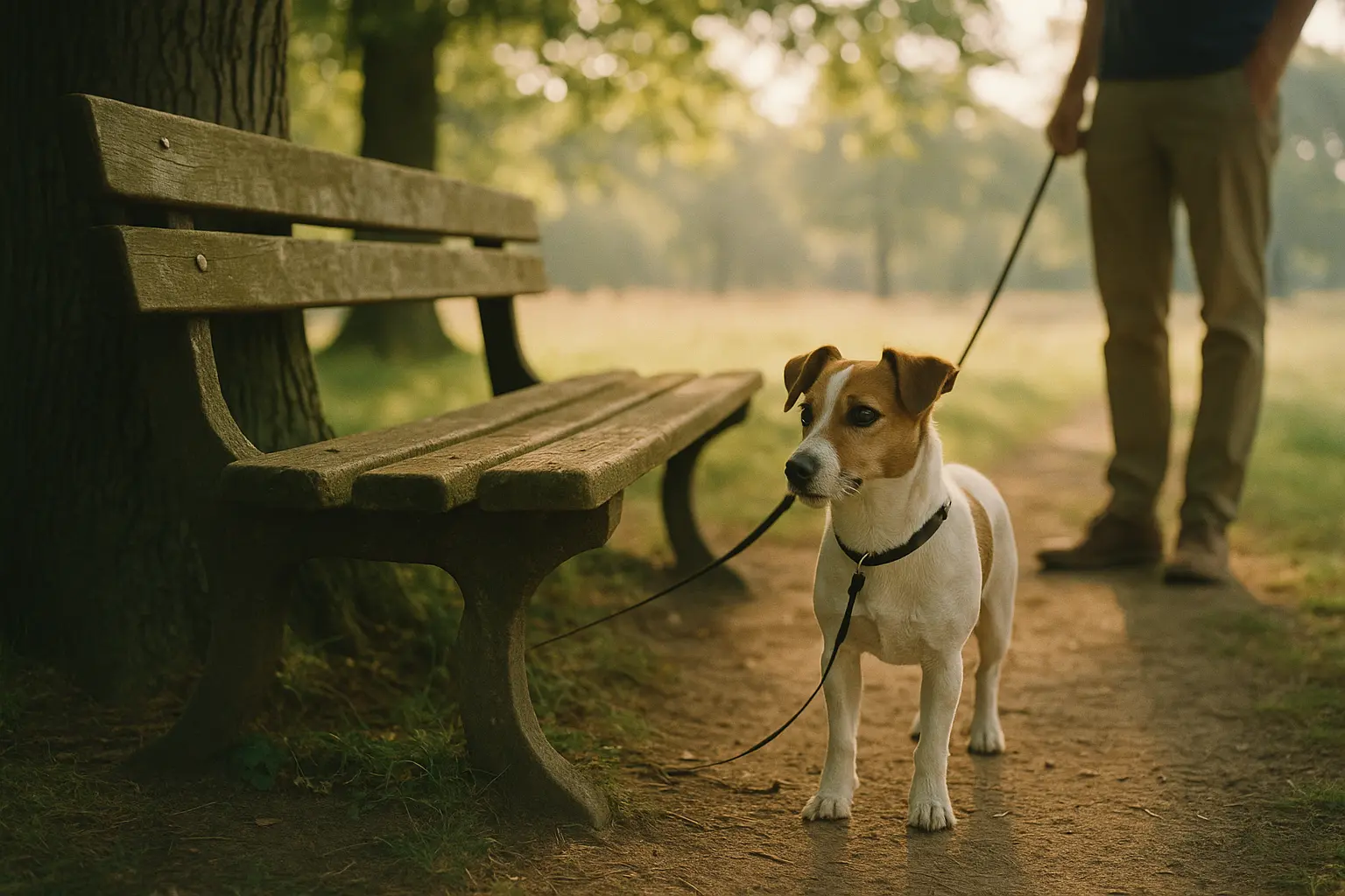 Where your dog decides the walk ends