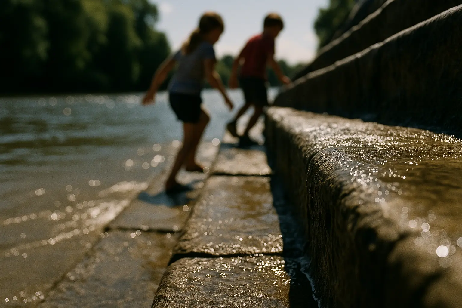 The steps at Richmond where summer always starts