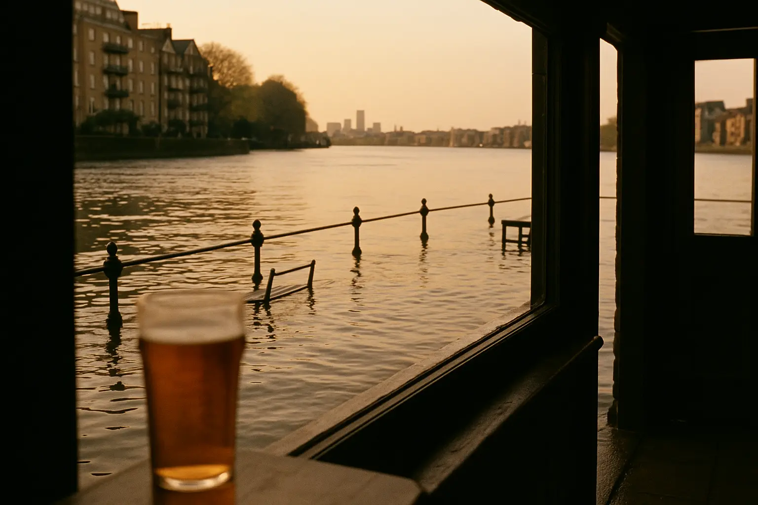 When the Thames meets the doorstep at the White Cross