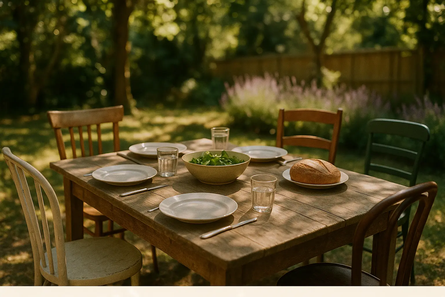 The table the weather nearly spoiled, and didn't