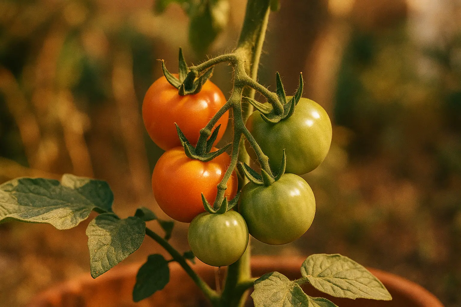 The first tomatoes in Richmond gardens