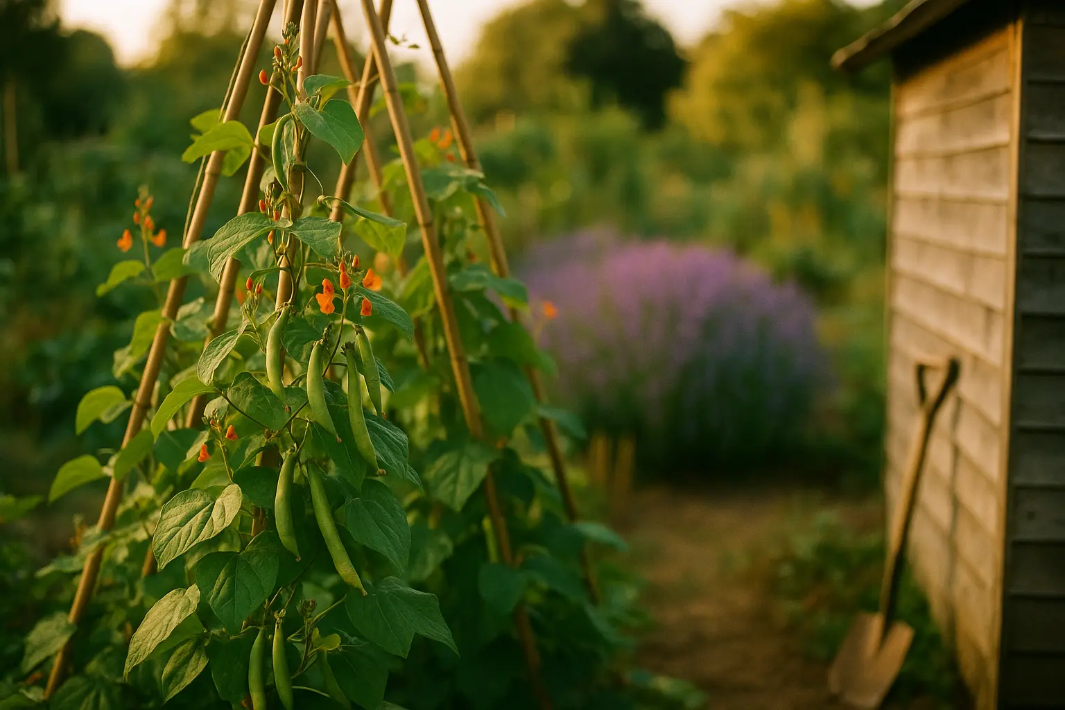The garden heavy with the year's harvest in Richmond